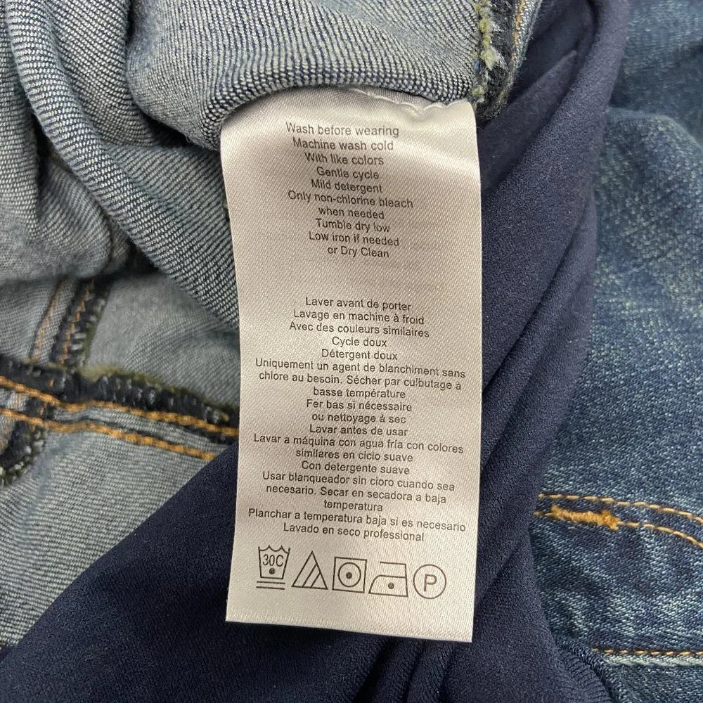 Motherhood Maternity Indigo Blue Bootcut Denim Jeans Long Small